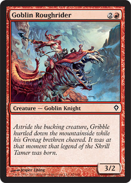 Goblin Roughrider (Worldwake) Near Mint Foil