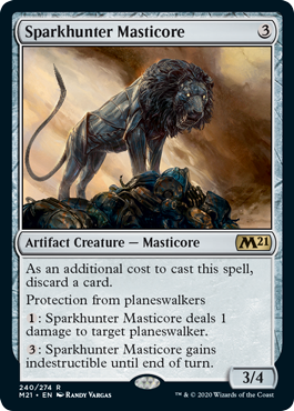 Sparkhunter Masticore (Magic 2021 Core Set) Near Mint