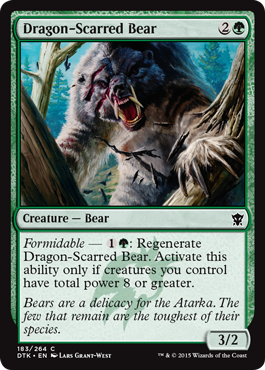 Dragon-Scarred Bear (Dragons of Tarkir) Near Mint