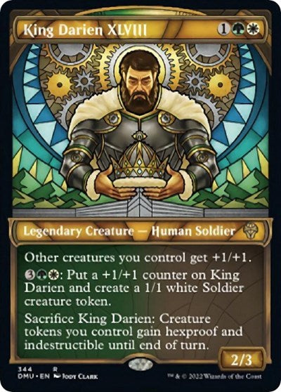King Darien XLVIII (Textured Foil) (Dominaria United) Near Mint
