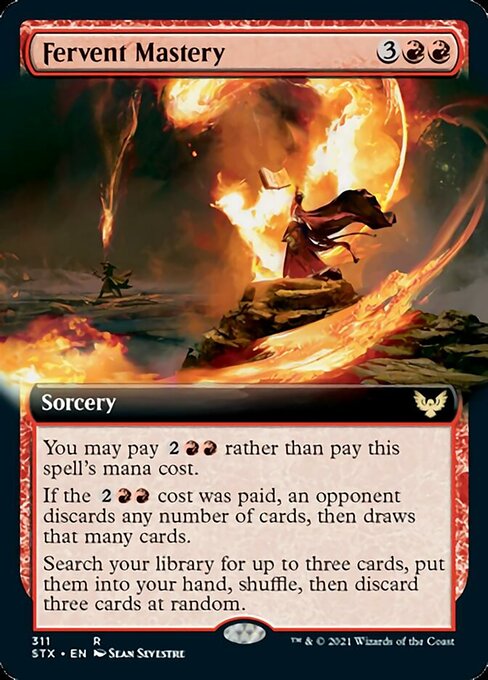 Fervent Mastery (Extended Art) (Strixhaven) Near Mint