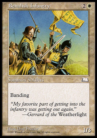 Benalish Infantry (Weatherlight) Near Mint