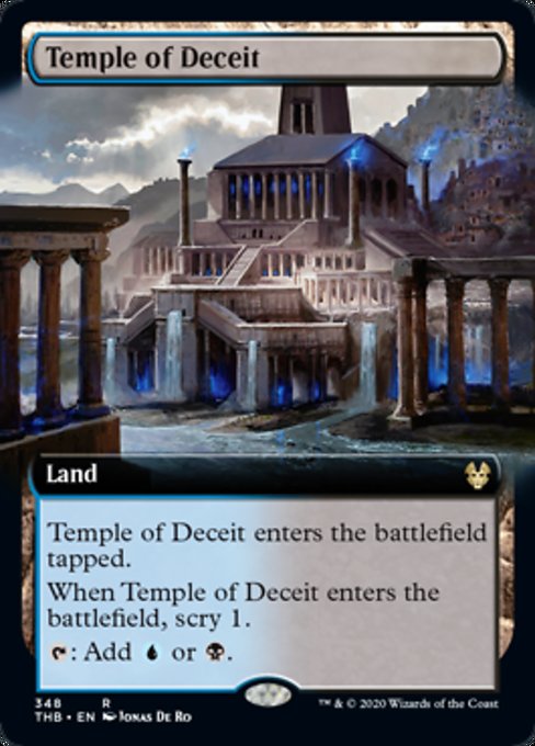Temple of Deceit (Extended Art) (Theros Beyond Death) Near Mint Foil