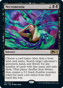 Necromentia (Magic 2021 Core Set) Near Mint Foil