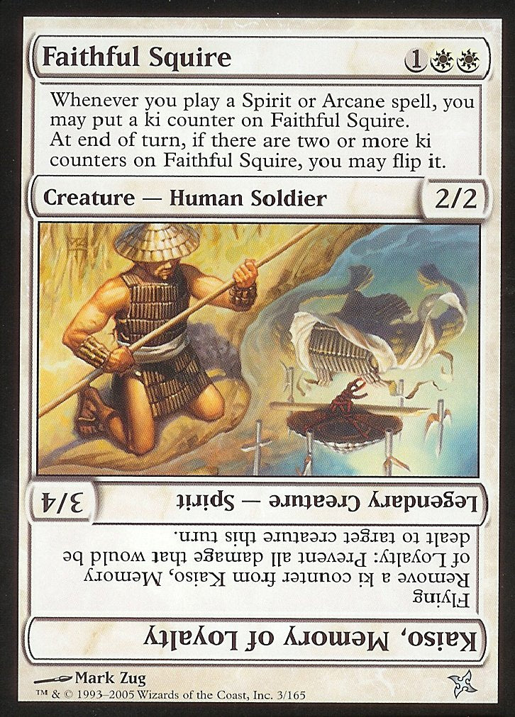 Faithful Squire (Betrayers of Kamigawa) Near Mint Foil