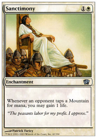 Sanctimony (8th Edition) Near Mint Foil