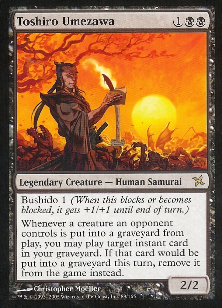Toshiro Umezawa (Betrayers of Kamigawa) Near Mint Foil