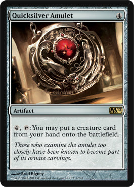 Quicksilver Amulet (Magic 2012 Core Set) Near Mint Foil