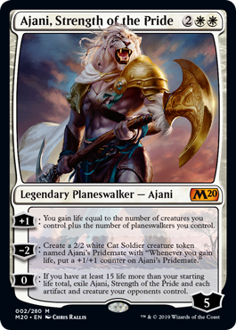 Ajani, Strength of the Pride (Magic 2020 Core Set) Near Mint