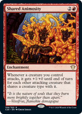 Shared Animosity (Commander 2020 Ikoria) Near Mint