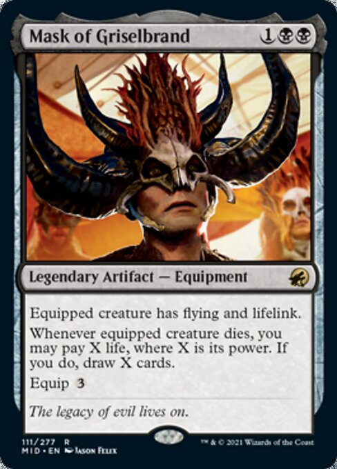 Mask of Griselbrand (Innistrad: Midnight Hunt) Near Mint Foil