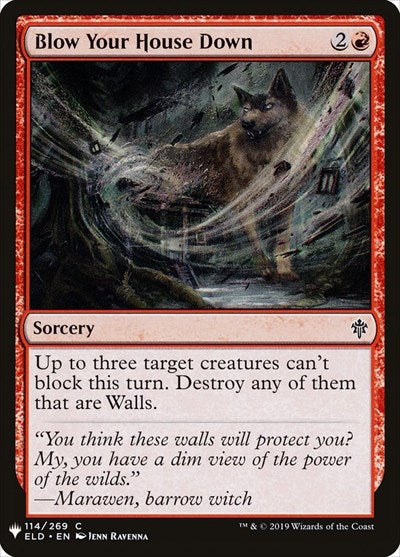 Blow Your House Down (Mystery Booster) Near Mint