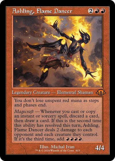 Ashling, Flame Dancer (Retro Frame) (Modern Horizons 3) Near Mint