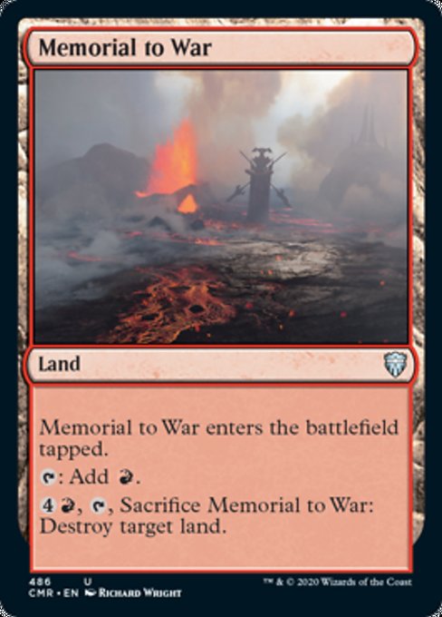 Memorial to War (Commander 2020 Commander Legends) Near Mint