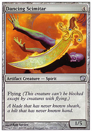 Dancing Scimitar (9th Edition) Near Mint Foil