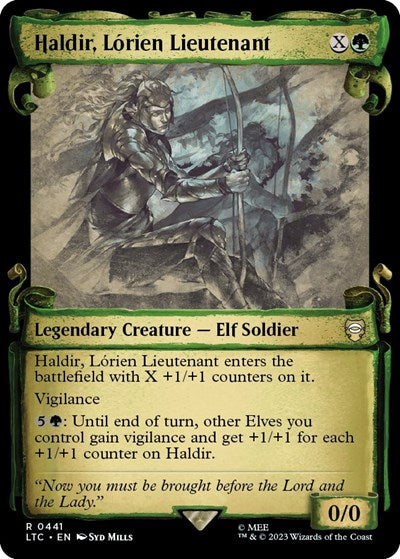 Haldir, Lorien Lieutenant (Showcase Scrolls) (Commander: The Lord of the Rings: Tales of Middle-earth) Near Mint