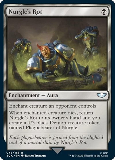 Nurgle's Rot (Surge Foil) (Universes Beyond: Warhammer 40K) Near Mint