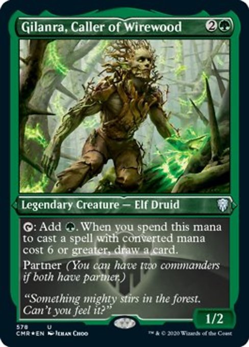 Gilanra, Caller of Wirewood (Foil Etched) (Commander Legends) Near Mint Foil