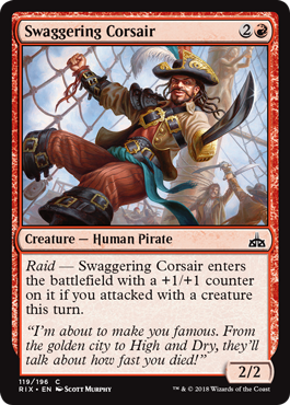Swaggering Corsair (Rivals of Ixalan) Near Mint