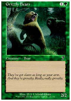 Grizzly Bears (7th Edition) Near Mint Foil