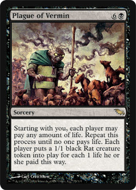 Plague of Vermin (Shadowmoor) Near Mint Foil