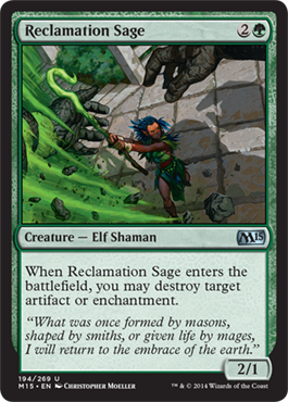 Reclamation Sage (Magic 2015 Core Set) Near Mint Foil