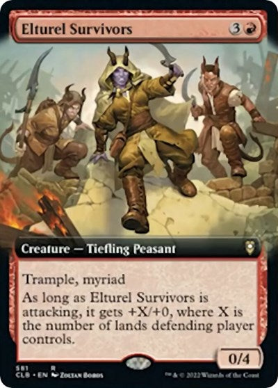 Elturel Survivors (Extended Art) (Commander Legends: Battle for Baldur's Gate) Near Mint