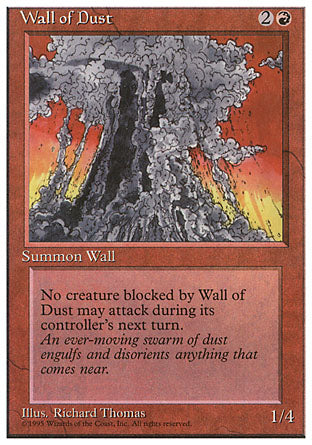 Wall of Dust (4th Edition) Light Play