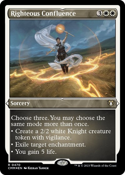Righteous Confluence (Foil Etched) (Commander Masters) Near Mint