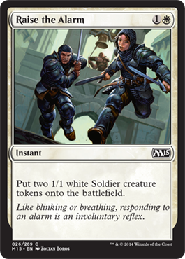 Raise the Alarm (Magic 2015 Core Set) Near Mint Foil