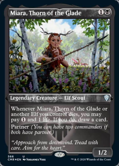 Miara, Thorn of the Glade (Foil Etched) (Commander Legends) Near Mint Foil