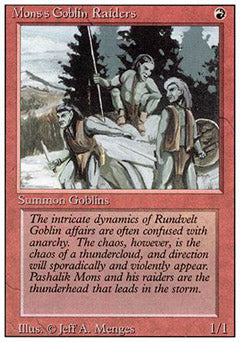 Mons's Goblin Raiders (Revised) Near Mint