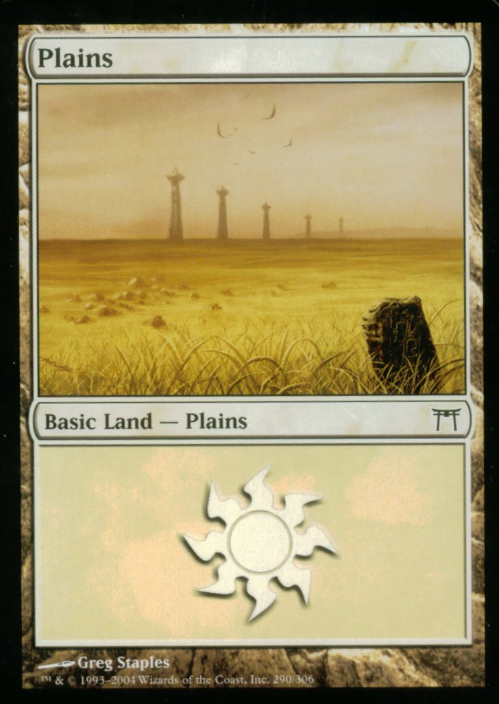 Plains (290) (Champions of Kamigawa) Near Mint Foil