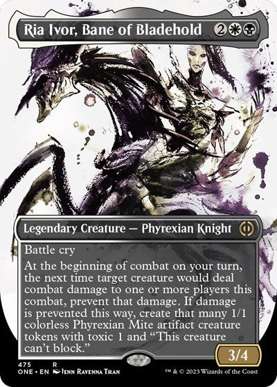 Ria Ivor, Bane of Bladehold (Showcase) (Step-and-Compleat Foil) (Phyrexia: All Will Be One) Near Mint