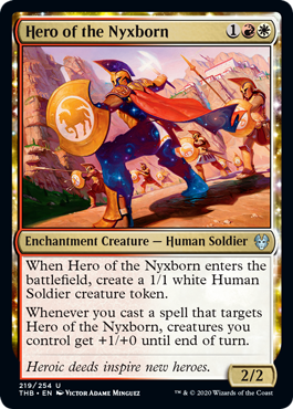 Hero of the Nyxborn (Theros Beyond Death) Near Mint Foil