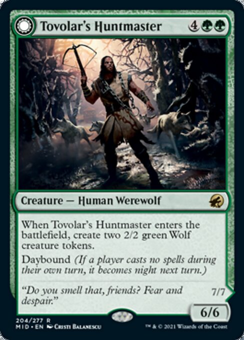 Tovolar's Huntmaster / Tovolar's Packleader (Innistrad: Midnight Hunt) Near Mint