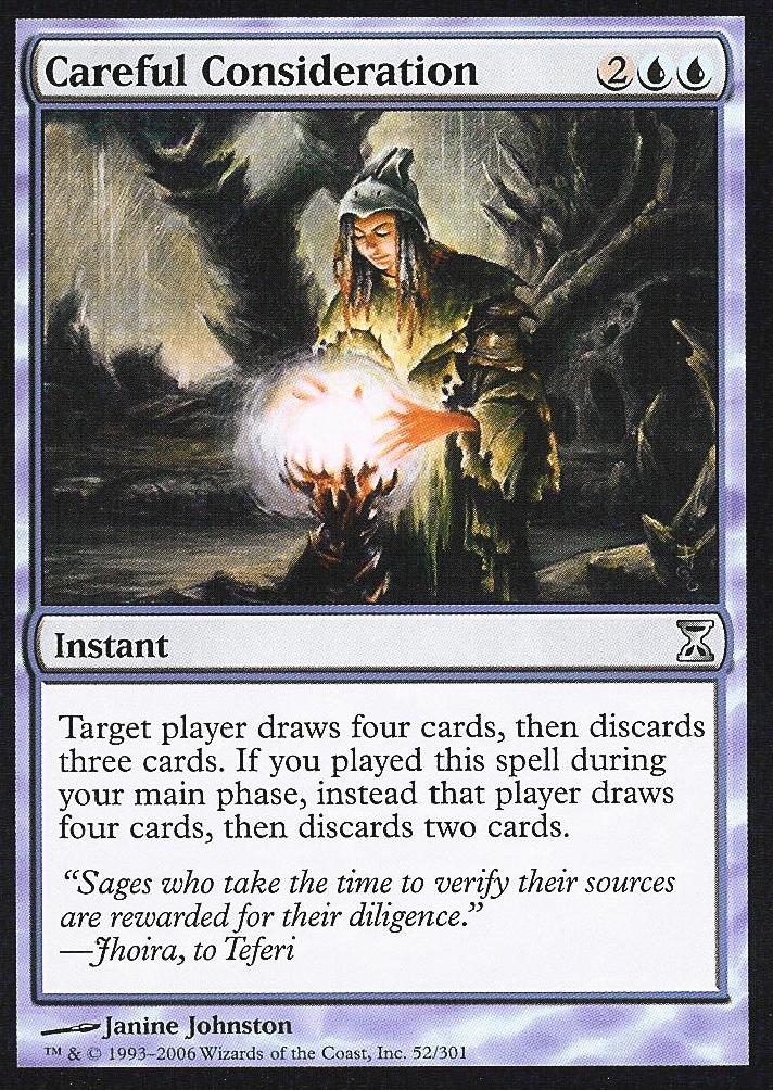 Careful Consideration (Time Spiral) Near Mint Foil Chinese
