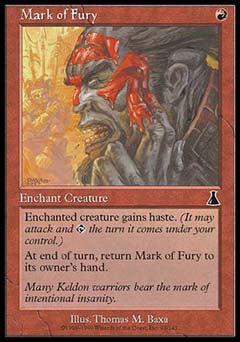 Mark of Fury (Urza's Destiny) Light Play Foil