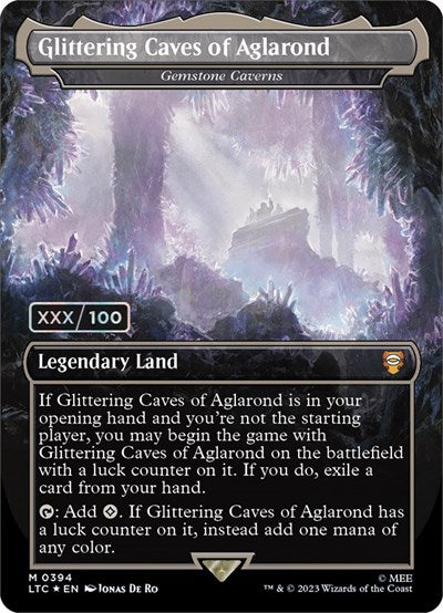 Glittering Caves of Aglarond - Gemstone Caverns (Serial Numbered) (Commander: The Lord of the Rings: Tales of Middle-earth) Near Mint