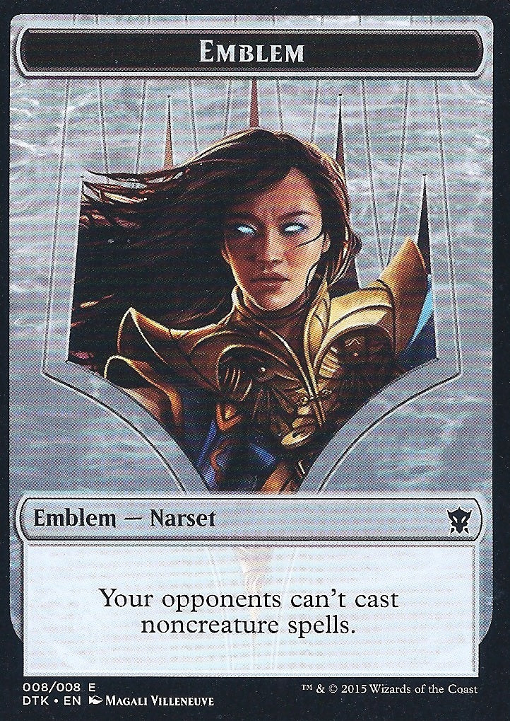 Emblem - Narset (Dragons of Tarkir) Near Mint