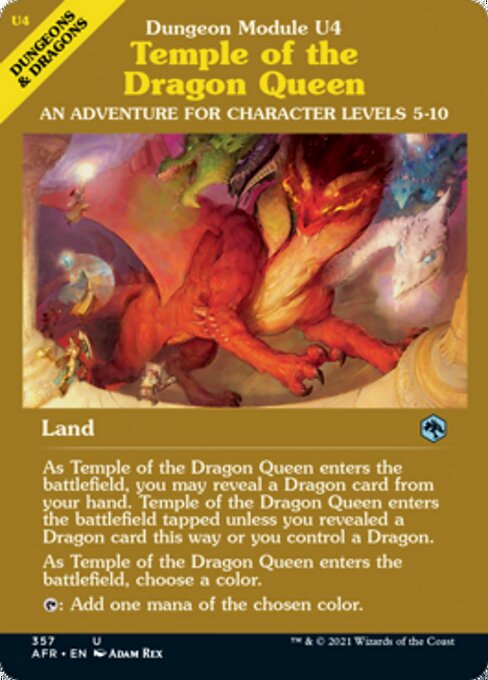 Temple of the Dragon Queen (Showcase) (Adventures in the Forgotten Realms) Near Mint