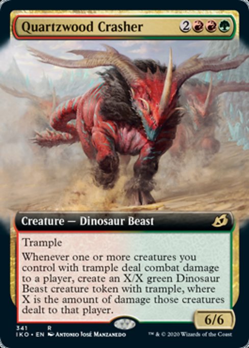 Quartzwood Crasher (Extended Art) (Ikoria: Lair of Behemoths) Near Mint
