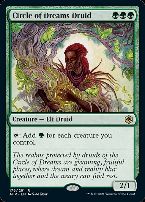Circle of Dreams Druid (Adventures in the Forgotten Realms) Near Mint Foil