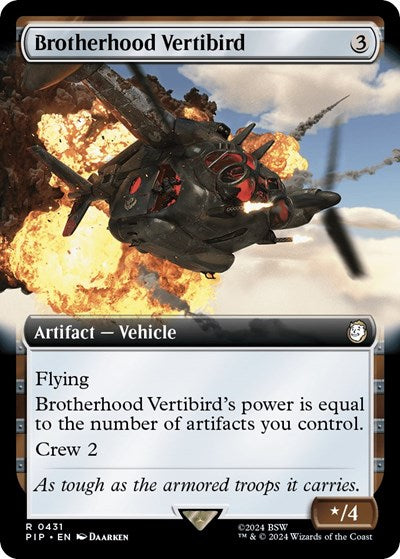 Brotherhood Vertibird (Extended Art) (Universes Beyond: Fallout) Near Mint