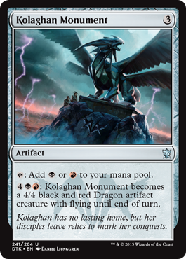 Kolaghan Monument (Dragons of Tarkir) Near Mint