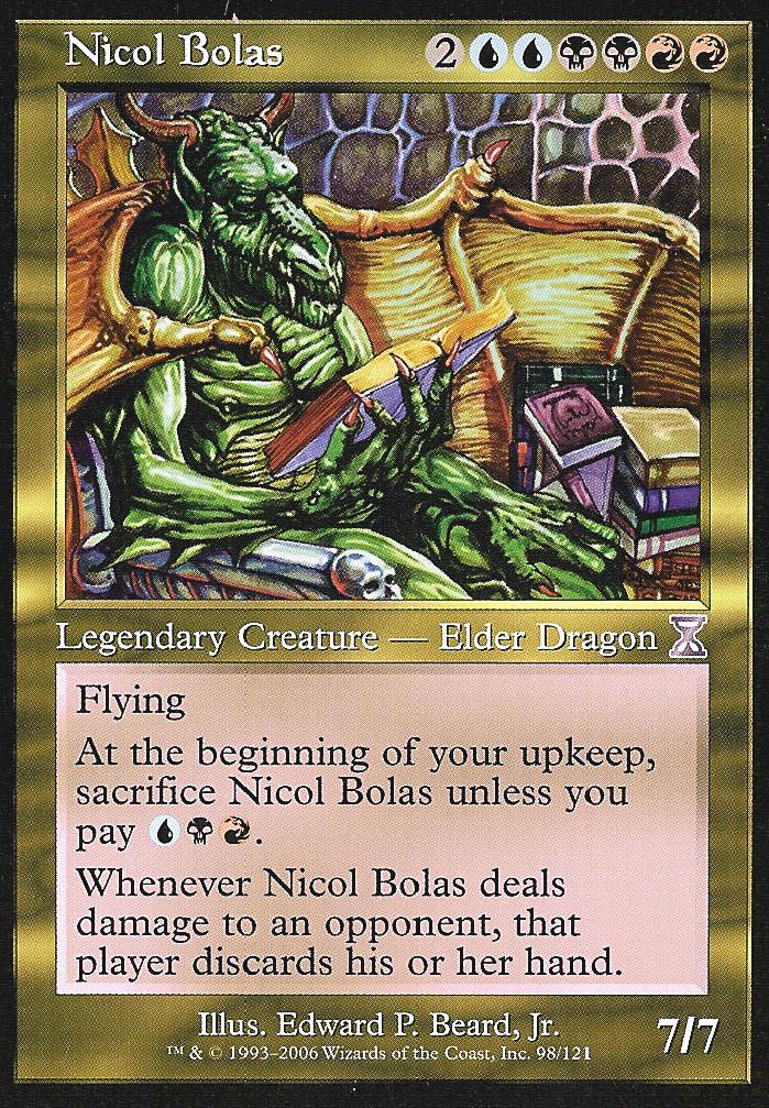 Nicol Bolas (Time Spiral Time Shifted) Near Mint Foil