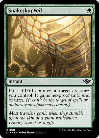 Snakeskin Veil (Outlaws of Thunder Junction) Near Mint Foil