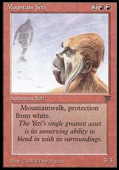 Mountain Yeti (Legends) Near Mint Italian