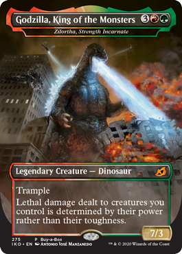 Godzilla, King of the Monsters - Zilortha, Strength Incarnate (Ikoria: Lair of Behemoths) Near Mint Foil