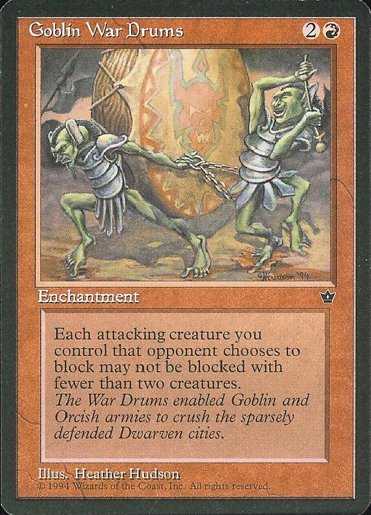 Goblin War Drums (2) (Fallen Empires) Good
